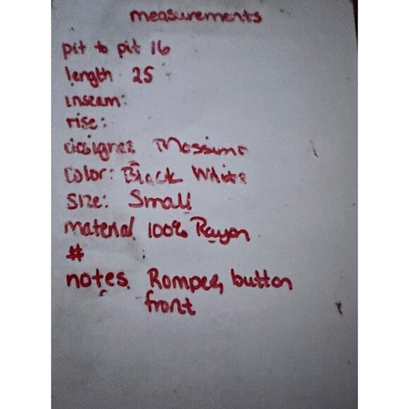 🌸3/$15🌸Black and White Boho Romper V-Neck Sz Small - Picture 8 of 8